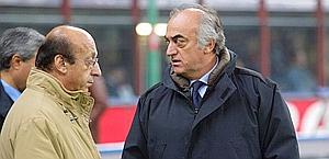 Luciano Moggi e Antonio Giraudo, ex dirigenti della Juve. LaPresse 