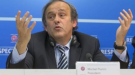 Michel Platini, presidente Uefa. Epa