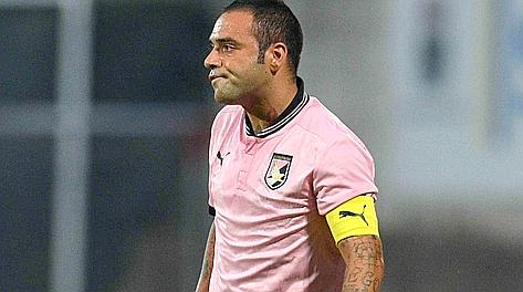 Fabrizio Miccoli, attaccante del Palermo. LaPresse