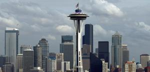 Lo skyline di Seattle, che in estate aspetta il ritorno della Nba. Ansa