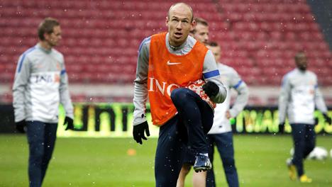 Arjen Robben, attaccante del Bayern e della nazionale olandese. Afp
