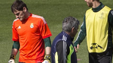 Casillas e Mourinho si evitano all'allenamento pre Galatasaray. Ap