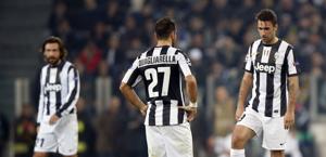 Quagliarella e Vucinic delusi contro il Bayern. Reuters