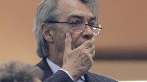 Massimo Moratti, presidente dell’Inter.LaPresse