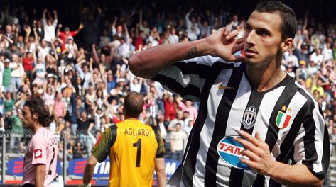 Zlatan Ibrahimovic, gi alla Juve dal  2004 al 2006. Ansa
