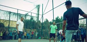 I fratelli Boateng durante l'evento organizzato a Berlino da Nike.