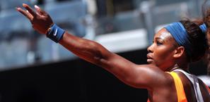 Serena Williams ha dominato la semifinale contro la Halep. Afp