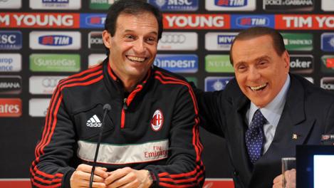 Max Allegri e Silvio Berlusconi, un rapporto fatto di alti e bassi. Ansa