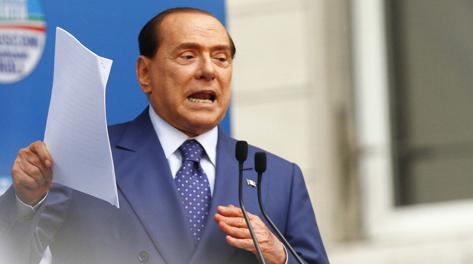 Silvio Berlusconi,  76 anni, presidente del Milan. LaPresse
