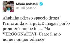 Il tweet di Mario Balotelli. Twitter