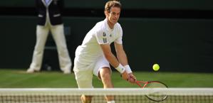 Andy Murray, ha vinto l'oro olimpico a Wimbledon. Afp