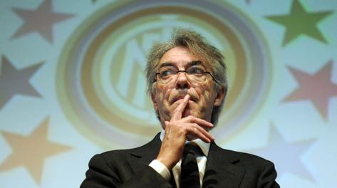 Il presidente dell'Inter Massimo Moratti. Ansa