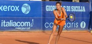 Corinna Dentoni impegnata nel torneo di Palermo
