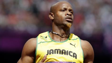 Lo sprinter giamaicano Asafa Powell. LaPresse