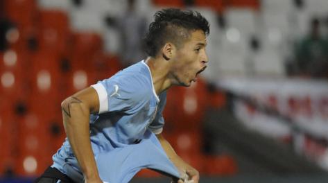 Nicolas Lopez ai Mondiali Under 20 con l'Uruguay. Ap