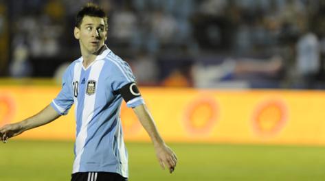 Leo Messi, capitano dell'Argentina. Afp