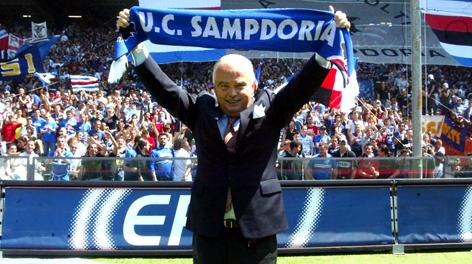 L'ex presidente della Sampdoria Riccardo Garrone scomparso il 21 gennaio 2013. Ap