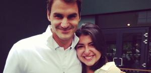 Roger Federer con la giovane  Beatriz Tinoco