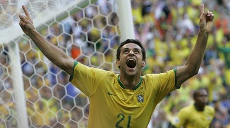 L'attaccante del Brasile Fred, 29 anni. Ap