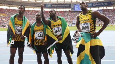 Il quartetto giamaicano che ha dominato la 4x100. Epa