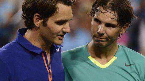 Roger Federer, 32 anni, e Rafa Nadal, 27. Ansa