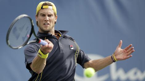 Andreas Seppi in azione a Flushing Meadows. Afp