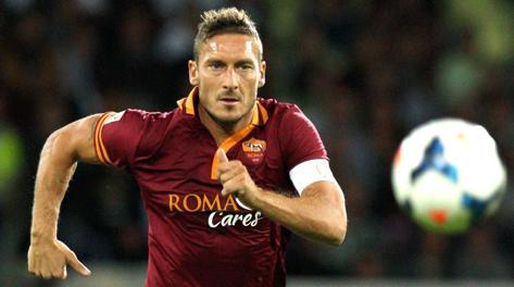 Francesco Totti, capitano della Roma, 36 anni. Forte