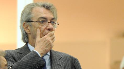 Massimo Moratti, presidente nerazzurro . Ansa