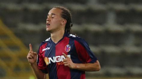 Diego Laxalt, 21 anni, al Bologna in prestito dall'Inter. Ansa