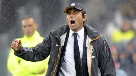 La grinta di Antonio Conte, terza stagione alla Juve. Action Images