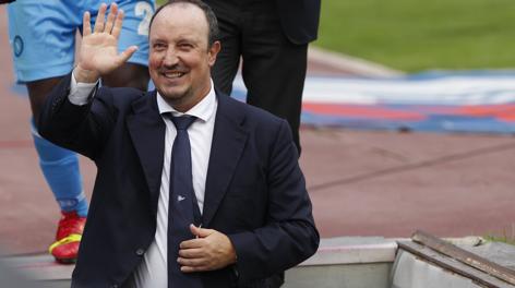 Il tecnico del Napoli, Rafa Benitez. Reuters