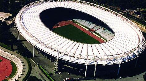Un'immagine dello stadio Olimpico di Roma. Reuters