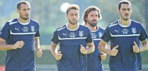 Chiellini, Marchisio, Pirlo e Bonucci in Nazionale. Ansa