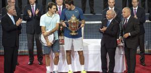 Federer e Del Potro. Ap