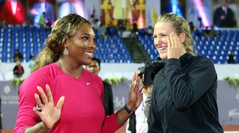 Le top player Serena Williams e Victoria Azarenka in Thailandia. Ap