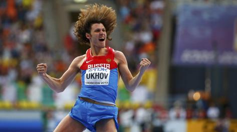 Ivan Ukhov, 27 anni, oro dell'alto a Londra. Reuters