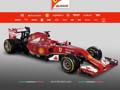 La schermata web dal sito della presentazione Ferrari