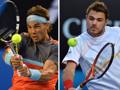 Rafa Nadal, 27 anni, e Stanislas Wawrinka, 28. Afp