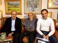 Renato Di Rocco, presidente della Federciclismo, Alfredo Martini e Davide Cassani, nuovo c.t.
