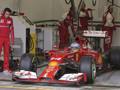 La Ferrari F14 T di Alonso in azione a Jerez. Epa