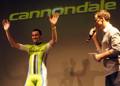 Ivan Basso, varesino di 36 anni, ha vinto il Giro d’Italia nel 2006 e nel 2010; 3 al Tour nel 2004 e 2 nel 2005. Eccolo alla presentazione della Cannondale. Bettini
