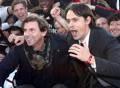 La gioia di Filippo Inzaghi (a destra) con Filippo Galli. Pegaso News