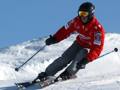 Michael Schumacher sulla neve. Epa