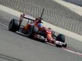 Fernando Alonso in azione sulla Ferrari F14-T. Colombo