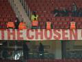The Chosen One, striscione per David Moyes a Old Trafford: ma sabato ci sar anche un aereo contro di lui. Afp