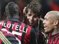Mario Balotelli e Kak: i match-winner di Milan-Chievo. Afp