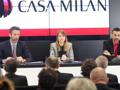 L'a.d. rossonero, Barbara Berlusconi, a casa Milan. Ansa