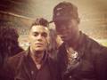 Il rapper milanese Emis Killa con Mario Balotelli
