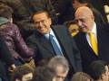 Il presidente Silvio Berlusconi e Adriano Galliani. Ansa