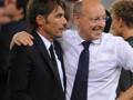 Il tecnico della Juventus, Antonio Conte, con l'a.d. Beppe Marotta. Ansa